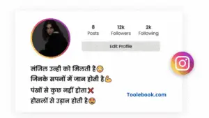 Instagram Bio For Girls Hindi