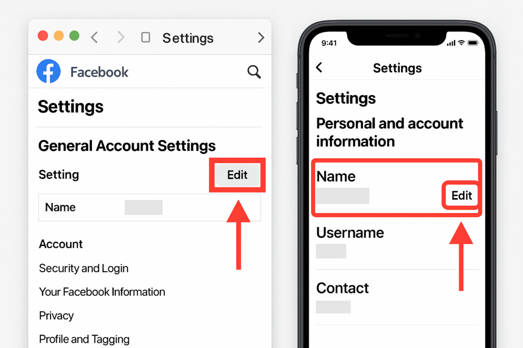 Step-by-Step Change Your Facebook Name