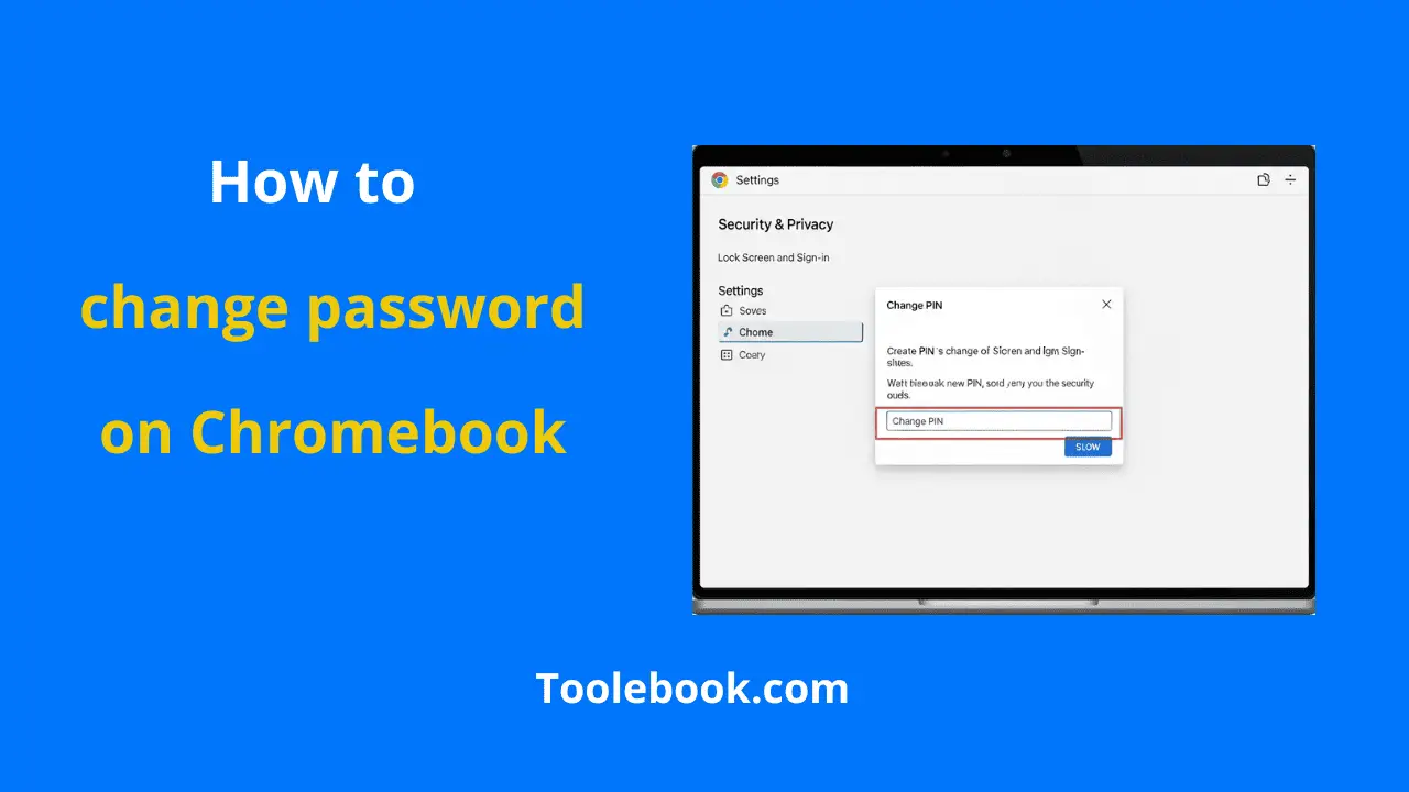 How to change password on chromebook